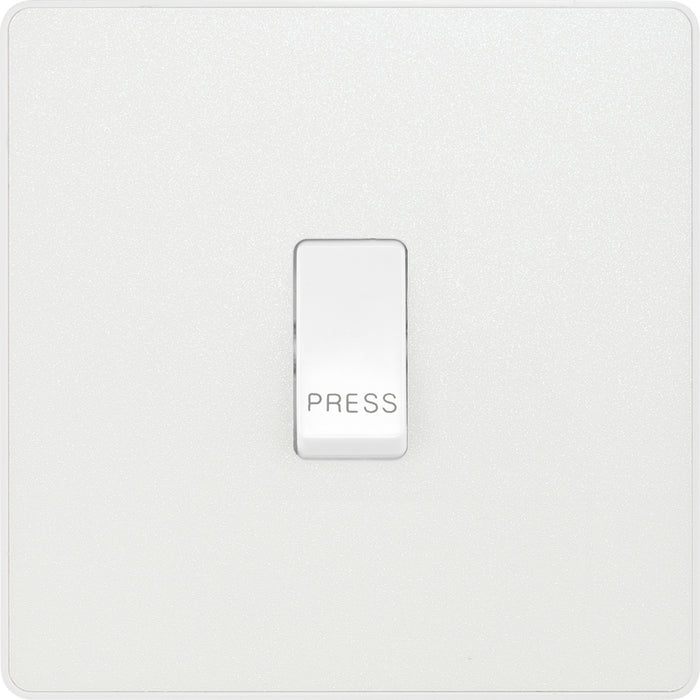 BG Evolve PCDCL14W 10A Single Press Switch - Pearlescent White (White) - westbasedirect.com