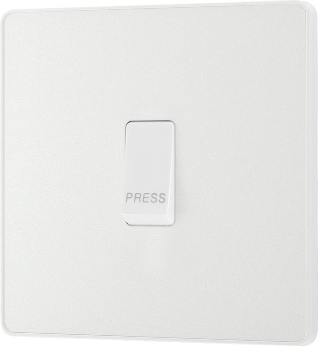 BG Evolve PCDCL14W 10A Single Press Switch - Pearlescent White (White) - westbasedirect.com