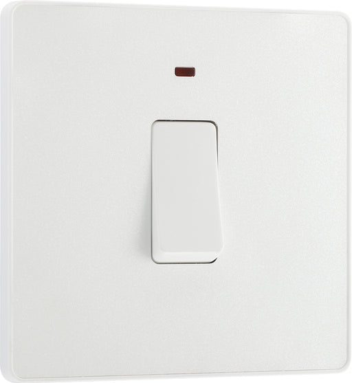 BG Evolve PCDCL31W 20A Double Pole Switch with Power LED Indicator - Pearlescent White (White) - westbasedirect.com