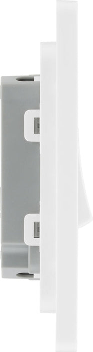BG Evolve PCDCL42W 20A 16AX 2 Way Double Light Switch - Pearlescent White (White) (5 Pack) - westbasedirect.com