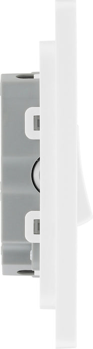 BG Evolve PCDCL43W 20A 16AX 2 Way Triple Light Switch - Pearlescent White (White) - westbasedirect.com
