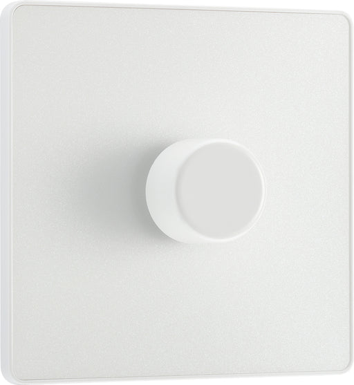 BG Evolve PCDCL81W 2-Way Trailing Edge LED 200W Single Dimmer Switch Push On/Off - Pearlescent White (White) - westbasedirect.com