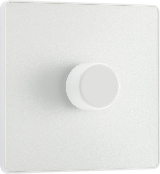 BG Evolve PCDCL81W 2-Way Trailing Edge LED 200W Single Dimmer Switch Push On/Off - Pearlescent White (White) - westbasedirect.com