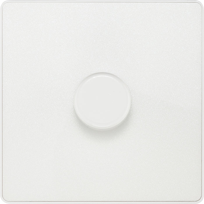 BG Evolve PCDCL81W 2-Way Trailing Edge LED 200W Single Dimmer Switch Push On/Off - Pearlescent White (White) - westbasedirect.com