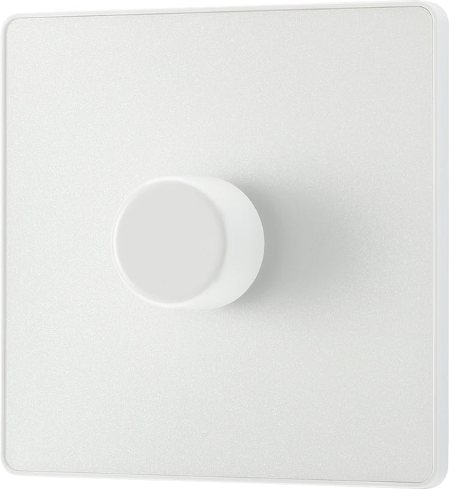 BG Evolve PCDCL81W 2-Way Trailing Edge LED 200W Single Dimmer Switch Push On/Off - Pearlescent White (White) - westbasedirect.com