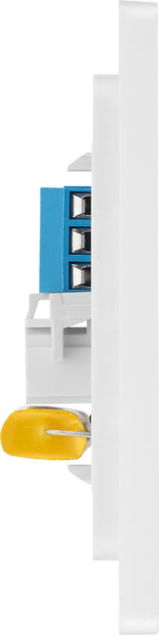 BG Evolve PCDCLBTM1W Single Master Telephone Socket - Pearlescent White (White) - westbasedirect.com