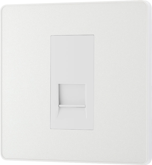 BG Evolve PCDCLBTS1W Single Secondary Telephone Socket - Pearlescent White (White) - westbasedirect.com