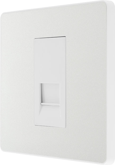 BG Evolve PCDCLBTS1W Single Secondary Telephone Socket - Pearlescent White (White) - westbasedirect.com