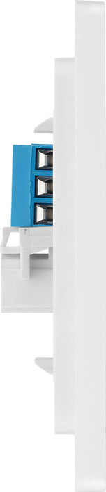 BG Evolve PCDCLBTS1W Single Secondary Telephone Socket - Pearlescent White (White) - westbasedirect.com