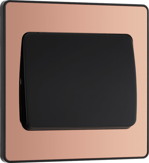 BG Evolve PCDCP12WB 20A 16AX 2 Way Single Light Switch, Wide Rocker - Polished Copper (Black) - westbasedirect.com
