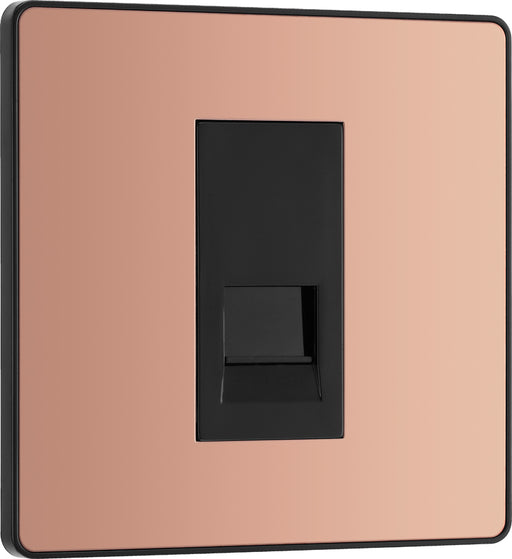 BG Evolve PCDCPBTM1B Single Master Telephone Socket - Polished Copper (Black) - westbasedirect.com