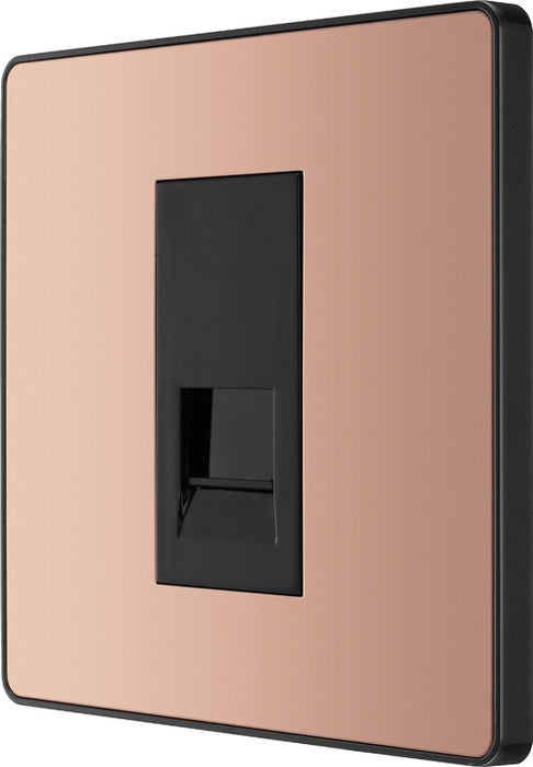BG Evolve PCDCPBTS1B Single Secondary Telephone Socket - Polished Copper (Black) - westbasedirect.com