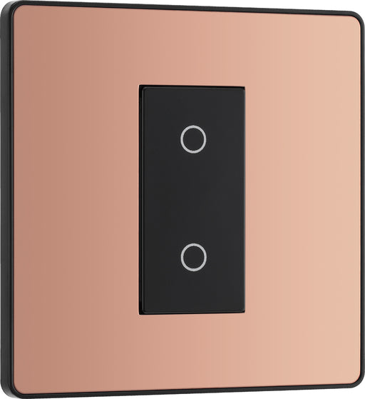 BG Evolve PCDCPTDS1B 2-Way Secondary 200W Single Touch Dimmer Switch - Polished Copper (Black) - westbasedirect.com