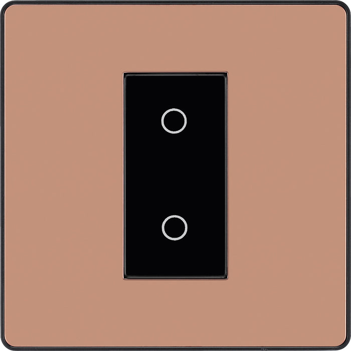 BG Evolve PCDCPTDS1B 2-Way Secondary 200W Single Touch Dimmer Switch - Polished Copper (Black) - westbasedirect.com