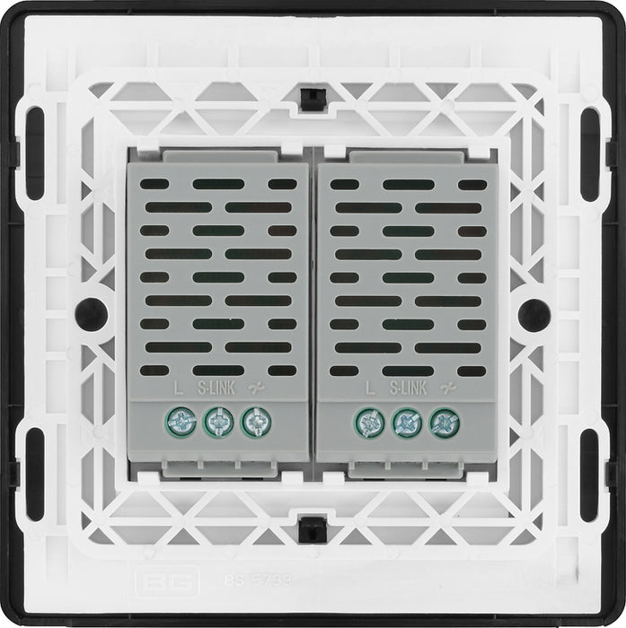 BG Evolve PCDCPTDS2B 2-Way Secondary 200W Double Touch Dimmer Switch - Polished Copper (Black) - westbasedirect.com