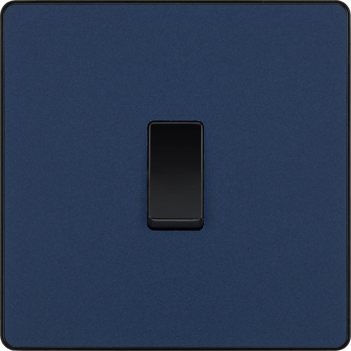 BG Evolve PCDDB12B 20A 16AX 2 Way Single Light Switch - Matt Blue (Black) (5 Pack) - westbasedirect.com