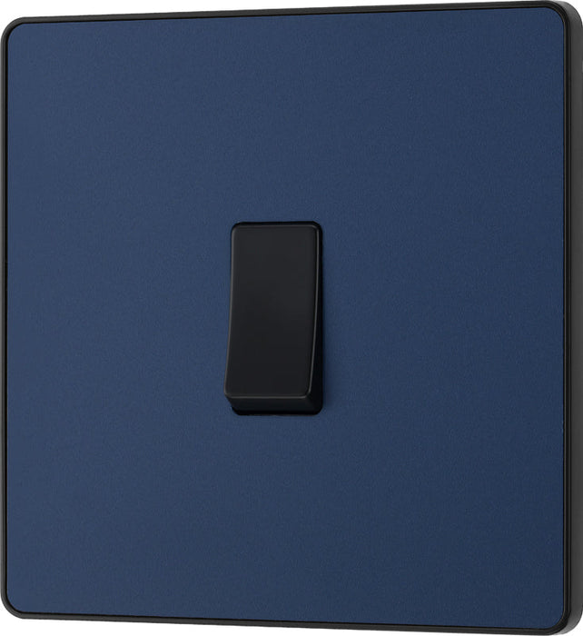 BG Evolve PCDDB12B 20A 16AX 2 Way Single Light Switch - Matt Blue (Black) (5 Pack) - westbasedirect.com