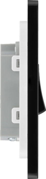 BG Evolve PCDDB12B 20A 16AX 2 Way Single Light Switch - Matt Blue (Black) (5 Pack) - westbasedirect.com