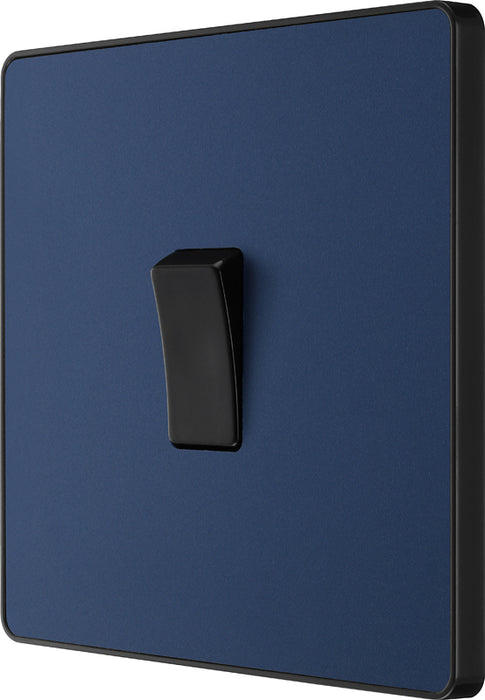 BG Evolve PCDDB13B 20A 16AX Single Intermediate Light Switch - Matt Blue (Black) - westbasedirect.com
