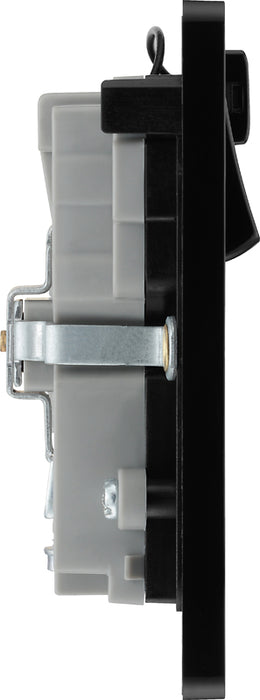 BG Evolve PCDDB22UWRB 13A Double Switched Power Socket + WiFi Extender + 1xUSB(2.1A) - Matt Blue (Black) - westbasedirect.com