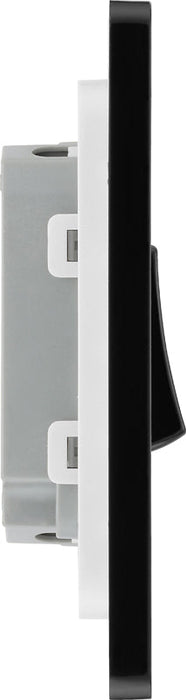 BG Evolve PCDDB42B 20A 16AX 2 Way Double Light Switch - Matt Blue (Black) (5 Pack) - westbasedirect.com