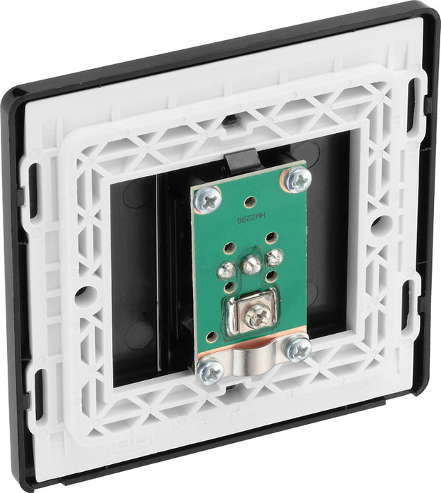 BG Evolve PCDDB60B Single Socket for TV or FM Co-Axial Aerial Connection - Matt Blue (Black) - westbasedirect.com