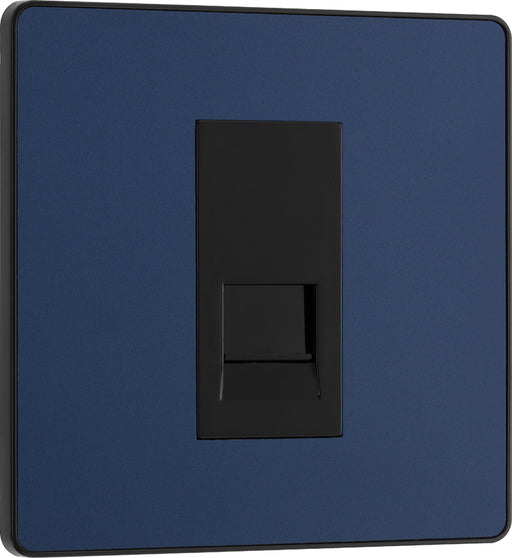 BG Evolve PCDDBBTS1B Single Secondary Telephone Socket - Matt Blue (Black) - westbasedirect.com