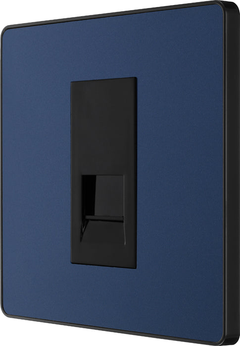 BG Evolve PCDDBBTS1B Single Secondary Telephone Socket - Matt Blue (Black) - westbasedirect.com