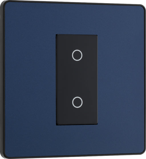 BG Evolve PCDDBTDM1B 2-Way Master 200W Single Touch Dimmer Switch - Matt Blue (Black) - westbasedirect.com