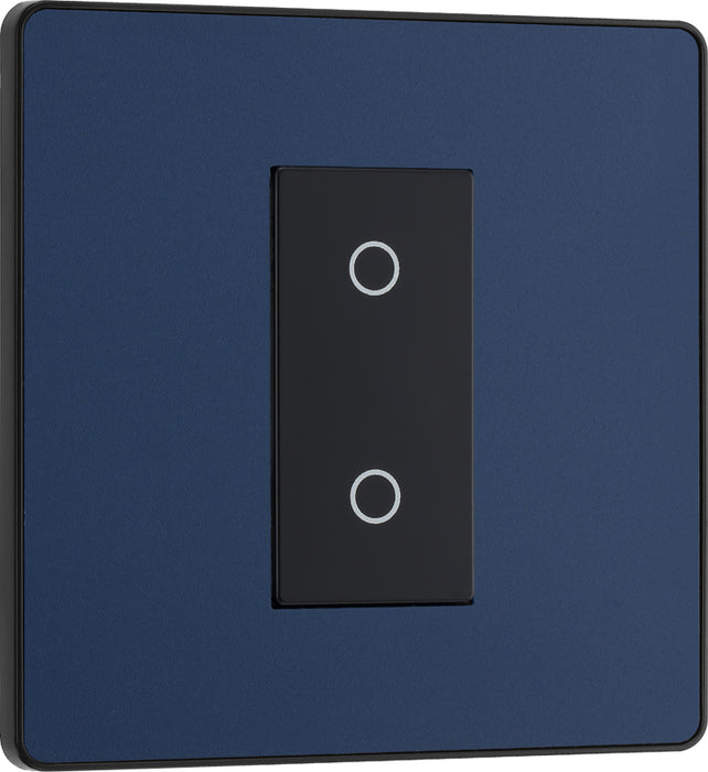 BG Evolve PCDDBTDS1B 2-Way Secondary 200W Single Touch Dimmer Switch - Matt Blue (Black) - westbasedirect.com