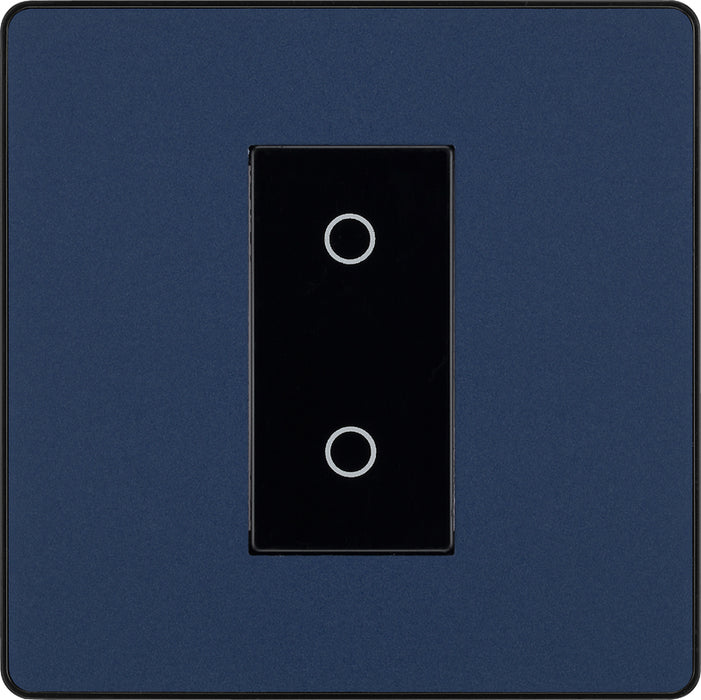 BG Evolve PCDDBTDS1B 2-Way Secondary 200W Single Touch Dimmer Switch - Matt Blue (Black) - westbasedirect.com