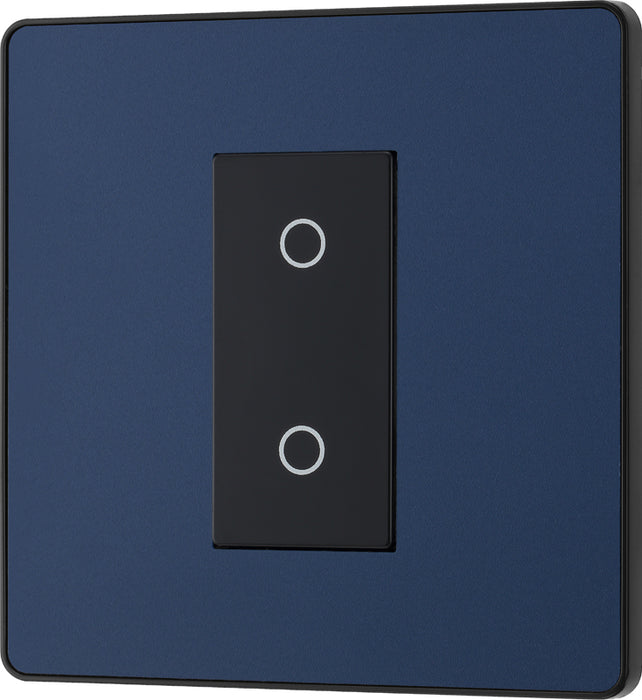 BG Evolve PCDDBTDS1B 2-Way Secondary 200W Single Touch Dimmer Switch - Matt Blue (Black) - westbasedirect.com