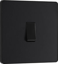 BG Evolve PCDMB12Bx5 20A 16AX 2 Way Single Light Switch - Matt Black (Black) (5 Pack)