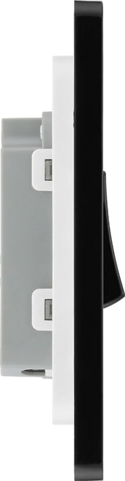 BG Evolve PCDMB14B 10A Single Press Switch - Matt Black (Black) - westbasedirect.com