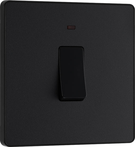 BG Evolve PCDMB31B 20A Double Pole Switch with Power LED Indicator - Matt Black (Black) - westbasedirect.com