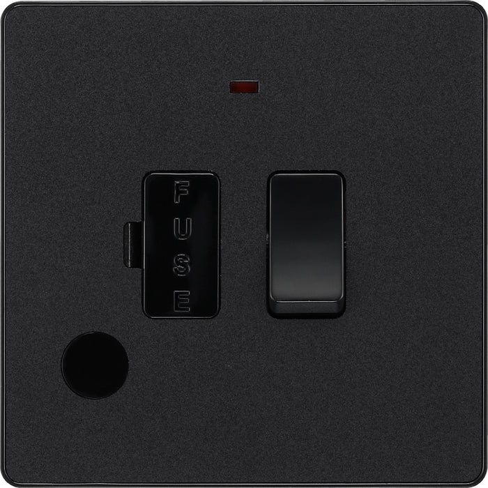 BG Evolve PCDMB52B 13A Switched Fused Connection Unit with Power LED Indicator & Flex Outlet - Matt Black (Black) - westbasedirect.com