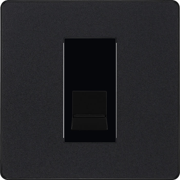 BG Evolve PCDMBBTM1B Single Master Telephone Socket - Matt Black (Black) - westbasedirect.com