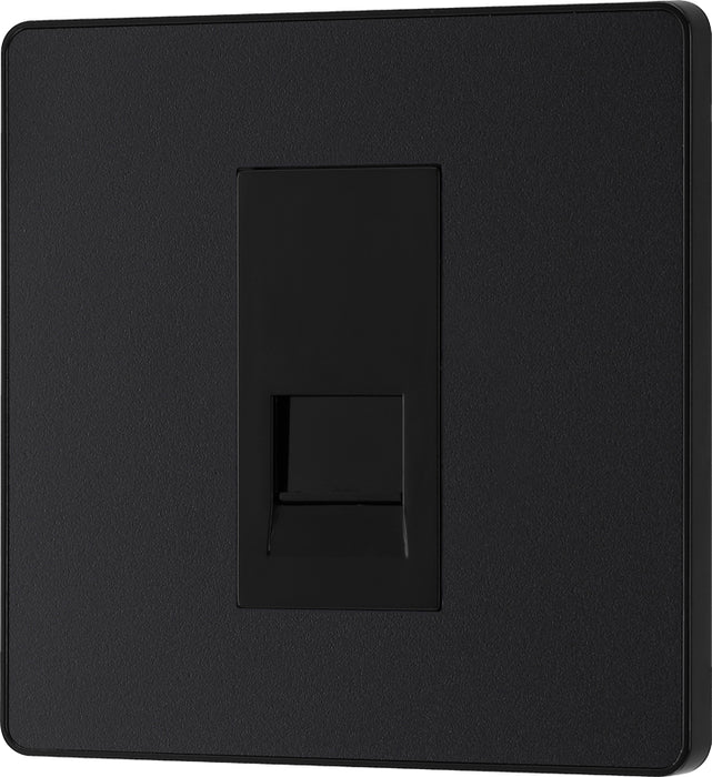 BG Evolve PCDMBBTS1B Single Secondary Telephone Socket - Matt Black (Black) - westbasedirect.com