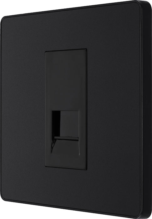 BG Evolve PCDMBBTS1B Single Secondary Telephone Socket - Matt Black (Black) - westbasedirect.com