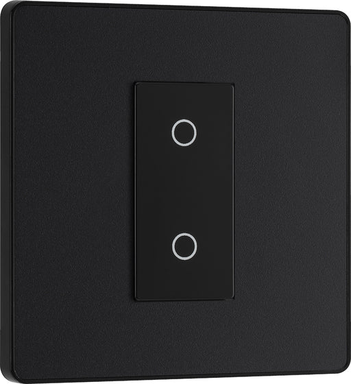 BG Evolve PCDMBTDS1B 2-Way Secondary 200W Single Touch Dimmer Switch - Matt Black (Black) - westbasedirect.com