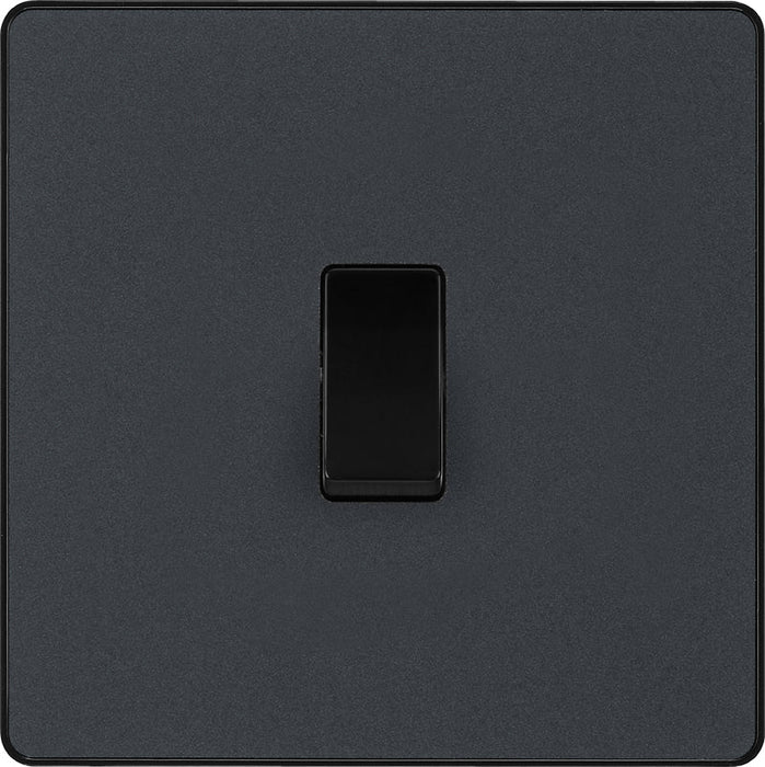 BG Evolve PCDMG12B 20A 16AX 2 Way Single Light Switch - Matt Grey (Black) (5 Pack) - westbasedirect.com