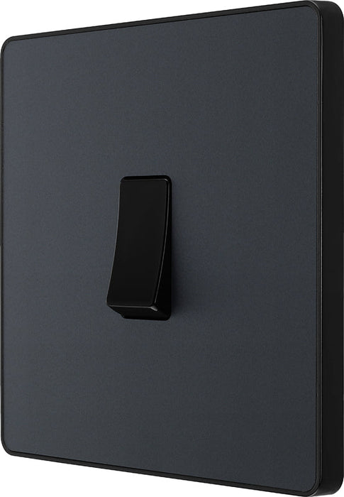 BG Evolve PCDMG12B 20A 16AX 2 Way Single Light Switch - Matt Grey (Black) (5 Pack) - westbasedirect.com