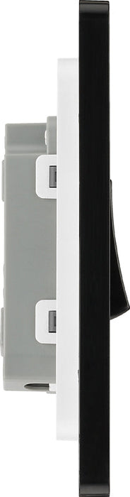 BG Evolve PCDMG12B 20A 16AX 2 Way Single Light Switch - Matt Grey (Black) (5 Pack) - westbasedirect.com