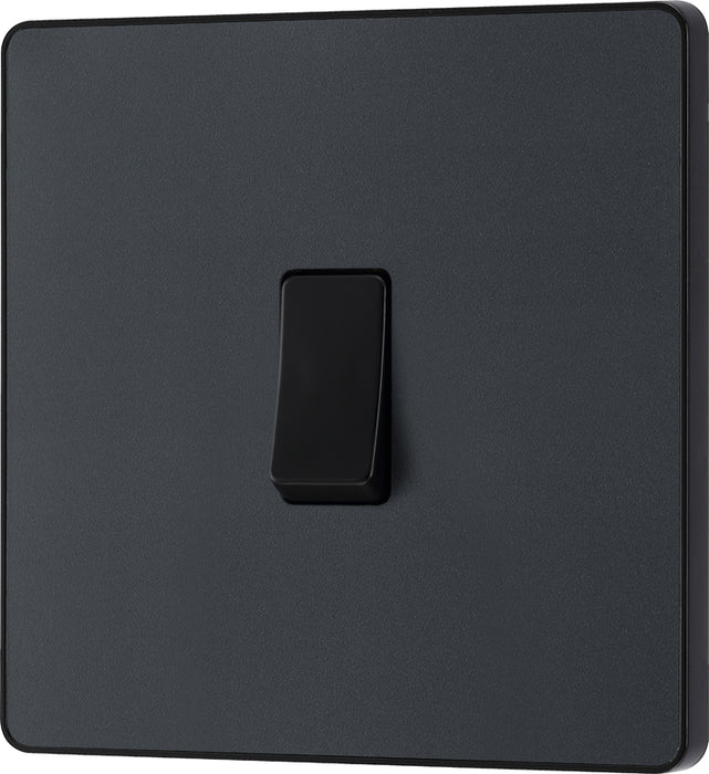BG Evolve PCDMG13B 20A 16AX Single Intermediate Light Switch - Matt Grey (Black) - westbasedirect.com