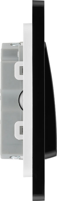 BG Evolve PCDMG15B 10A Triple Pole Fan Isolator Switch - Matt Grey (Black) - westbasedirect.com