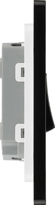 BG Evolve PCDMG42B 20A 16AX 2 Way Double Light Switch - Matt Grey (Black) (5 Pack) - westbasedirect.com