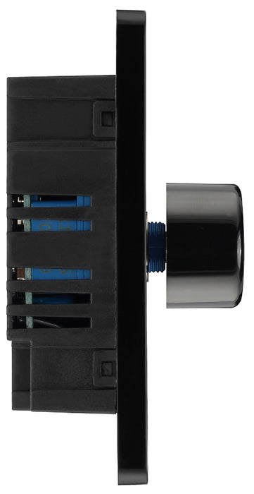 BG Evolve PCDMG82B 2-Way Trailing Edge LED 200W Double Dimmer Switch Push On/Off - Matt Grey (Black) - westbasedirect.com