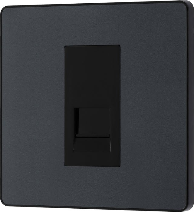 BG Evolve PCDMGBTM1B Single Master Telephone Socket - Matt Grey (Black) - westbasedirect.com