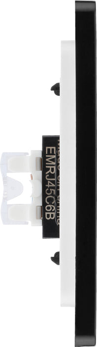 BG Evolve PCDMGRJ451B Single RJ45 Telephone Socket - Matt Grey (Black) - westbasedirect.com