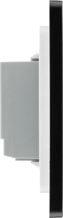 BG Evolve PCDMGTDM1B 2-Way Master 200W Single Touch Dimmer Switch - Matt Grey (Black) - westbasedirect.com
